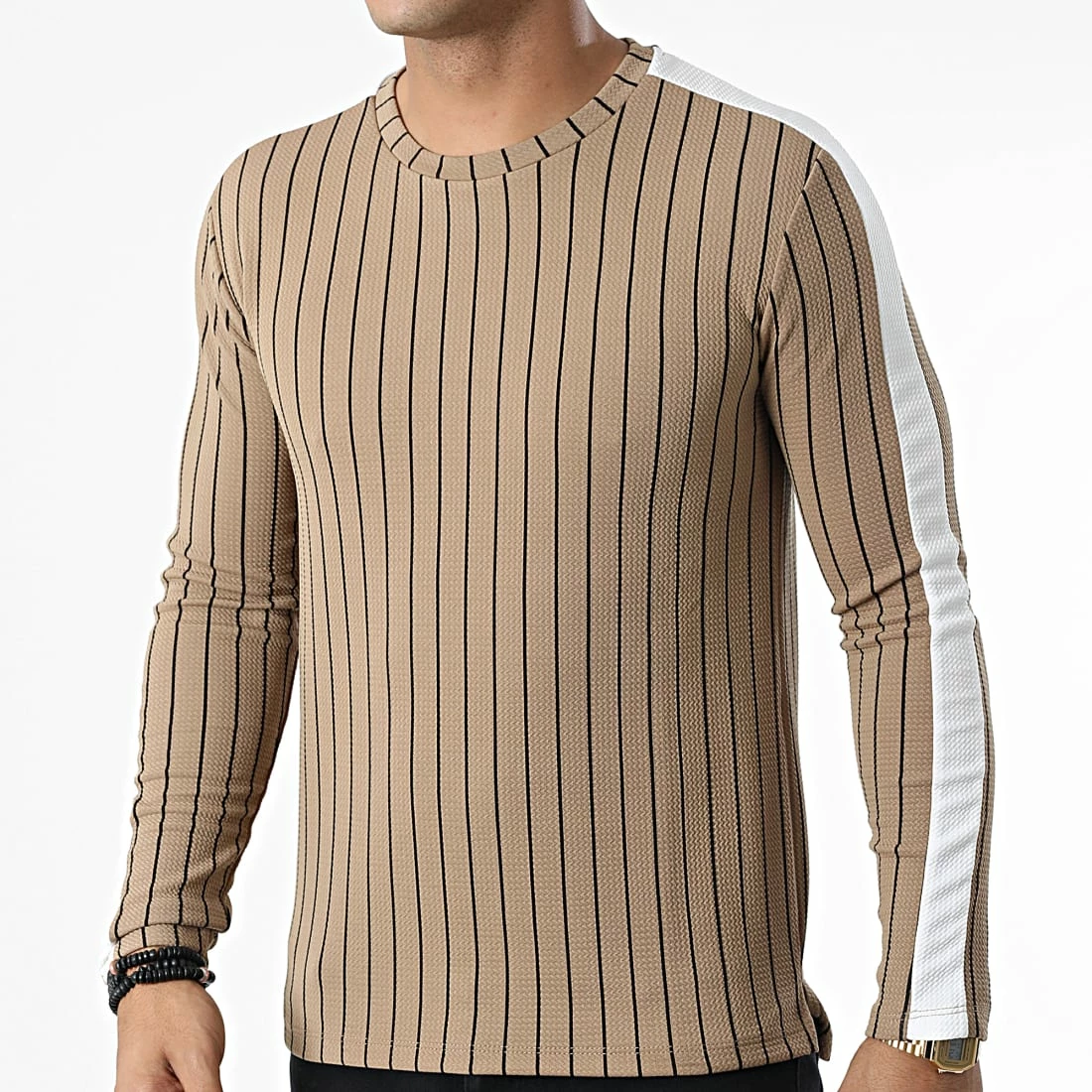 Acheter ❤️ Tee 👕 Shirt Manches Longues A Bandes Et Rayures FL038 Camel de Frilivin 👍 3 Acheter ❤️ Tee 👕 Shirt Manches Longues A Bandes Et Rayures FL038 Camel de Frilivin 👍