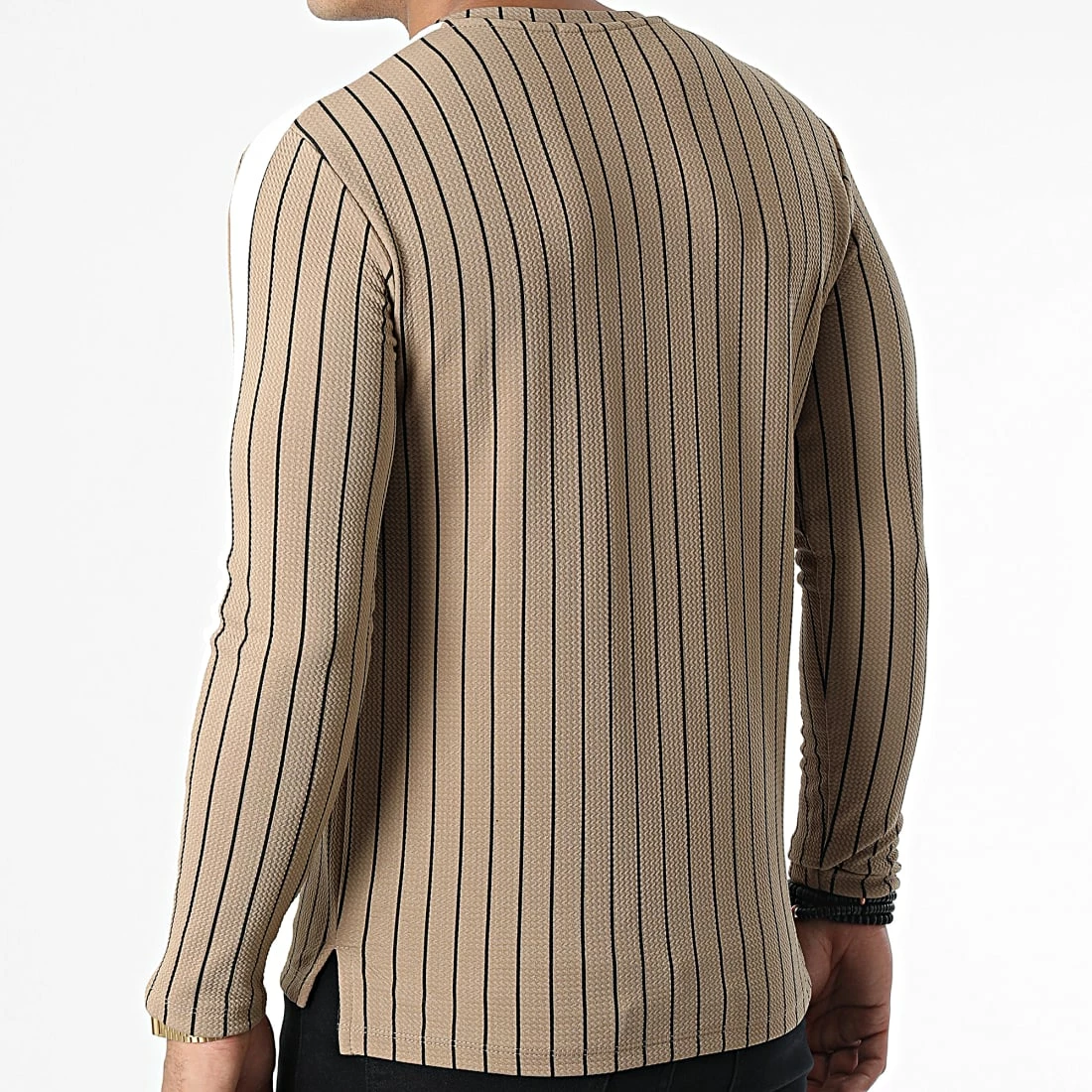 Acheter ❤️ Tee 👕 Shirt Manches Longues A Bandes Et Rayures FL038 Camel de Frilivin 👍 6 Acheter ❤️ Tee 👕 Shirt Manches Longues A Bandes Et Rayures FL038 Camel de Frilivin 👍 – Image 4