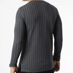 Sortie ⌛ Tee 👕 Shirt Manches Longues A Bandes Et Rayures FL038 Gris Blanc de Frilivin 👍 -Promos Frilivin Magasin frilivin 337614 FL038 GREY 20220920T155014 04