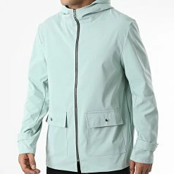 Tout neuf 🎉 Veste Zippée Capuche X16212 Vert Clair de Frilivin 🧨