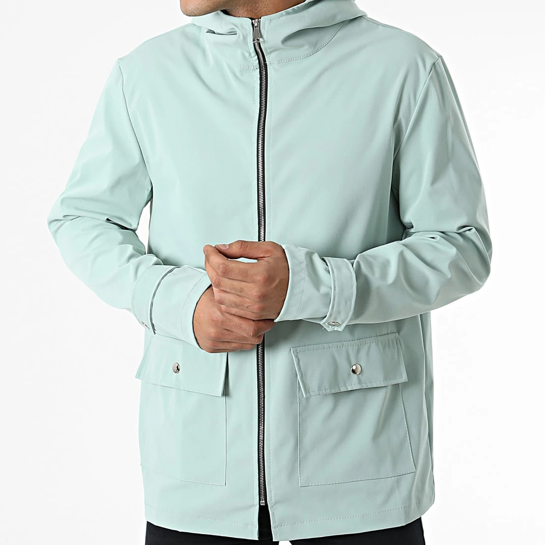 Tout neuf 🎉 Veste Zippée Capuche X16212 Vert Clair de Frilivin 🧨 5 Tout neuf 🎉 Veste Zippée Capuche X16212 Vert Clair de Frilivin 🧨 – Image 3