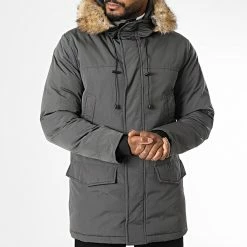 De gros 🔥 Parka Fourrure FD81H80 Gris Anthracite de Frilivin 😀 -Promos Frilivin Magasin frilivin 337619 FD81H80 4 20220916T161125 05