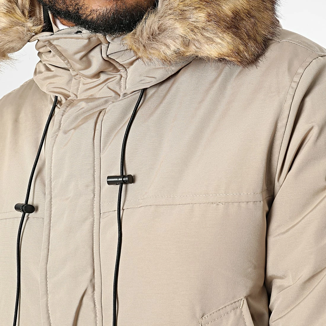 Meilleure affaire ⭐ Parka Fourrure FD81H80 Beige de Frilivin 🛒 4 Meilleure affaire ⭐ Parka Fourrure FD81H80 Beige de Frilivin 🛒 – Image 2
