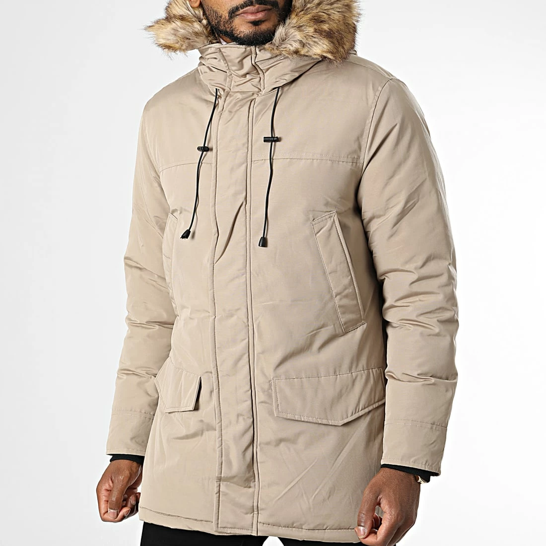Meilleure affaire ⭐ Parka Fourrure FD81H80 Beige de Frilivin 🛒 5 Meilleure affaire ⭐ Parka Fourrure FD81H80 Beige de Frilivin 🛒 – Image 3