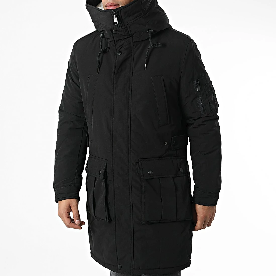 Meilleure vente 👏 Parka AB6710 Noir de Frilivin 🔥 5 Meilleure vente 👏 Parka AB6710 Noir de Frilivin 🔥 – Image 3