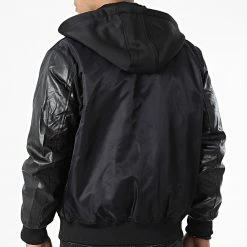 Vente flash 🧨 Veste Teddy Capuche 3A70 Noir de Frilivin 🥰 -Promos Frilivin Magasin frilivin 337632 3A70 BLACK 20220920T151112 04