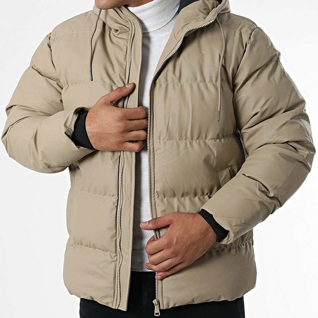 Acheter 🎁 Doudoune Capuche FD8163 Beige de Frilivin 😉 3 Acheter 🎁 Doudoune Capuche FD8163 Beige de Frilivin 😉