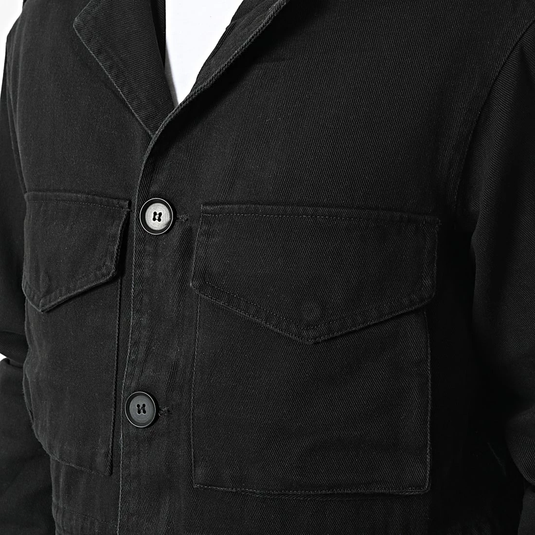 Sortie 🌟 Veste Jean Camouflage Col Mouton XH-8887 Noir de Frilivin 🤩 4 Sortie 🌟 Veste Jean Camouflage Col Mouton XH-8887 Noir de Frilivin 🤩 – Image 2