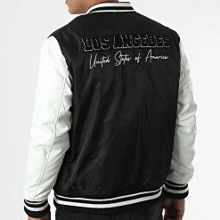 Tout neuf 🥰 Veste Teddy L926 Noir Blanc de Frilivin 🧨 -Promos Frilivin Magasin frilivin 337673 L926 1068 20220920T150931 04