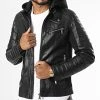 Vente flash 🌟 Veste Biker Capuche 8839 Noir de Frilivin 🥰 -Promos Frilivin Magasin frilivin 337736 8839 1 BLACK 20220916T160213 01