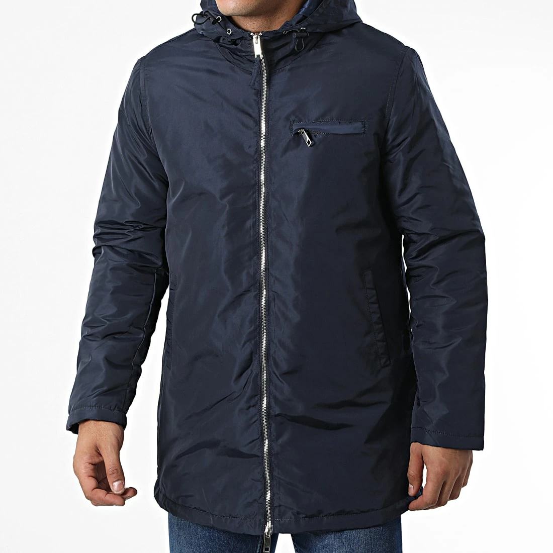 Meilleure vente 💯 Parka QQ160B8 Bleu Marine de Frilivin 👍 5 Meilleure vente 💯 Parka QQ160B8 Bleu Marine de Frilivin 👍 – Image 3