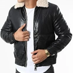 Promos Frilivin Magasin 43 Les meilleures critiques de 🌟 Veste Zippée XH-8883 Col Mouton Noir de Frilivin ✔️