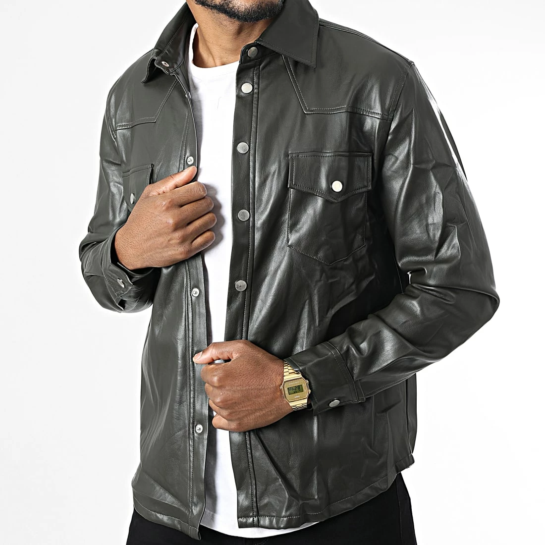 Offres 👏 Surchemise Manches Longues BM1252 Vert Kaki de Frilivin ✔️ 3 Offres 👏 Surchemise Manches Longues BM1252 Vert Kaki de Frilivin ✔️