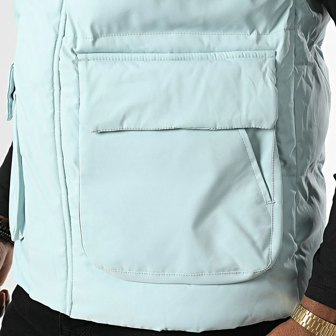 Le moins cher 💯 Doudoune Capuche Sans Manches AB672C Bleu Clair de Frilivin 😍 4 Le moins cher 💯 Doudoune Capuche Sans Manches AB672C Bleu Clair de Frilivin 😍 – Image 2