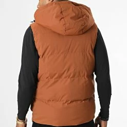 Meilleure vente 👏 Doudoune Capuche Sans Manches AB672C Marron de Frilivin 🥰 -Promos Frilivin Magasin frilivin 337771 AB672C 9 20220916T155923 04