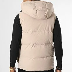 Budget 😍 Doudoune Capuche Sans Manches AB672C Beige de Frilivin 👏 -Promos Frilivin Magasin frilivin 337773 AB672C 5 20220916T155950 04