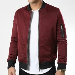Bon marché 🎁 Veste Bomber QQ671 Bordeaux de Frilivin ✨ -Promos Frilivin Magasin frilivin 337812 QQ671 6 20220921T155637 03