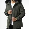 De gros ✨ Parka Capuche Fourrure AB6720 Vert Kaki de Frilivin 🎉 -Promos Frilivin Magasin frilivin 337813 AB6720 2 20220923T155932 01