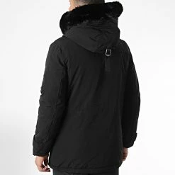 Offres ⌛ Parka Capuche Fourrure AB6720 Noir de Frilivin 😉 -Promos Frilivin Magasin frilivin 337822 AB6720 1 20220922T154847 04