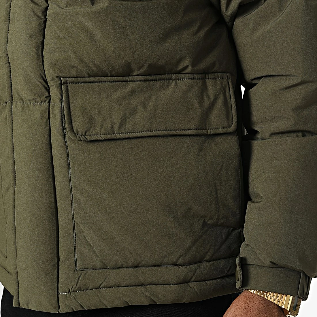 Meilleure affaire 💯 Doudoune AB6718 Vert Kaki de Frilivin 🎉 4 Meilleure affaire 💯 Doudoune AB6718 Vert Kaki de Frilivin 🎉 – Image 2