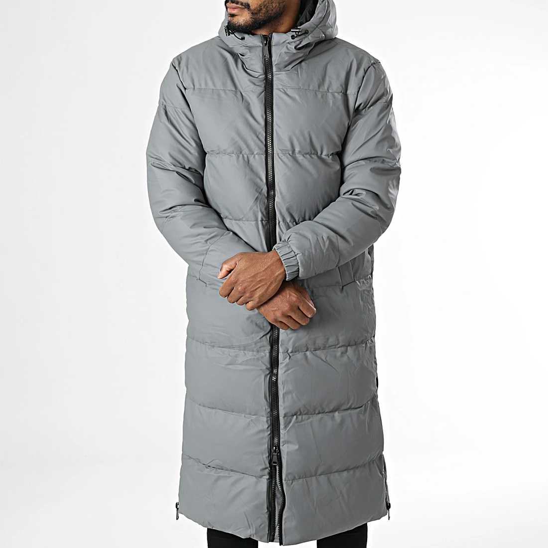 Coupon 💯 Doudoune Longue Capuche FD8171 Gris de Frilivin ✨ 5 Coupon 💯 Doudoune Longue Capuche FD8171 Gris de Frilivin ✨ – Image 3