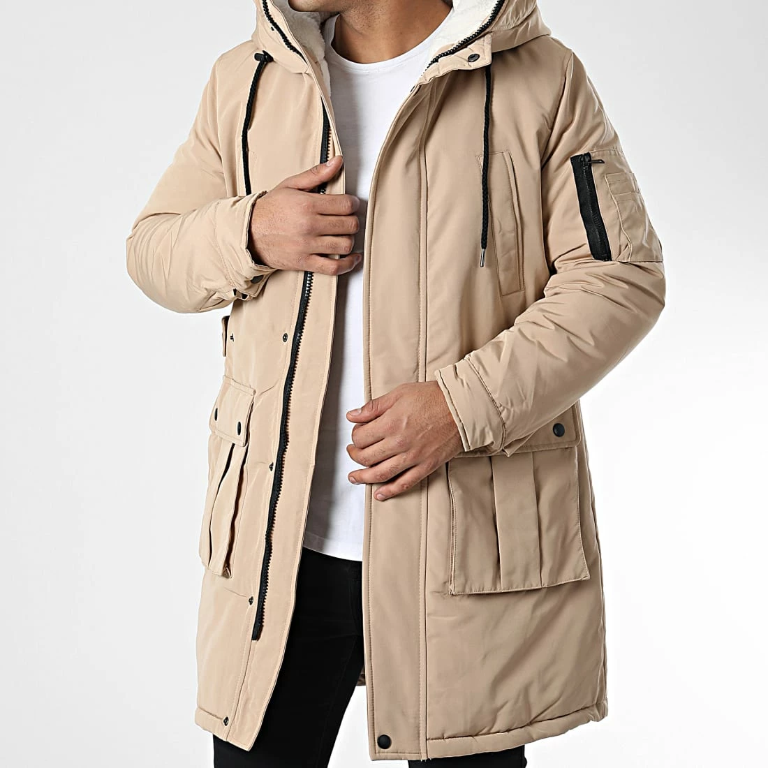 Meilleure affaire ✔️ Parka Capuche AB6710 Beige de Frilivin 🤩 3 Meilleure affaire ✔️ Parka Capuche AB6710 Beige de Frilivin 🤩
