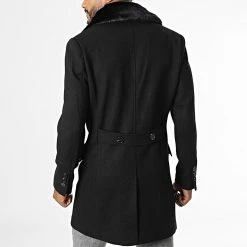 Budget 🧨 Manteau Col Fourrure FSX2085B Noir de Frilivin 👏 -Promos Frilivin Magasin frilivin 337872 FSX2085B 1 20220916T160153 04