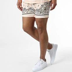 De gros 🎁 Ensemble Chemise Manches Courtes Short Jogging Bandana BM1620 Beige de Frilivin 👏 -Promos Frilivin Magasin frilivin 337896 BM1620 5 20220926T151326 04