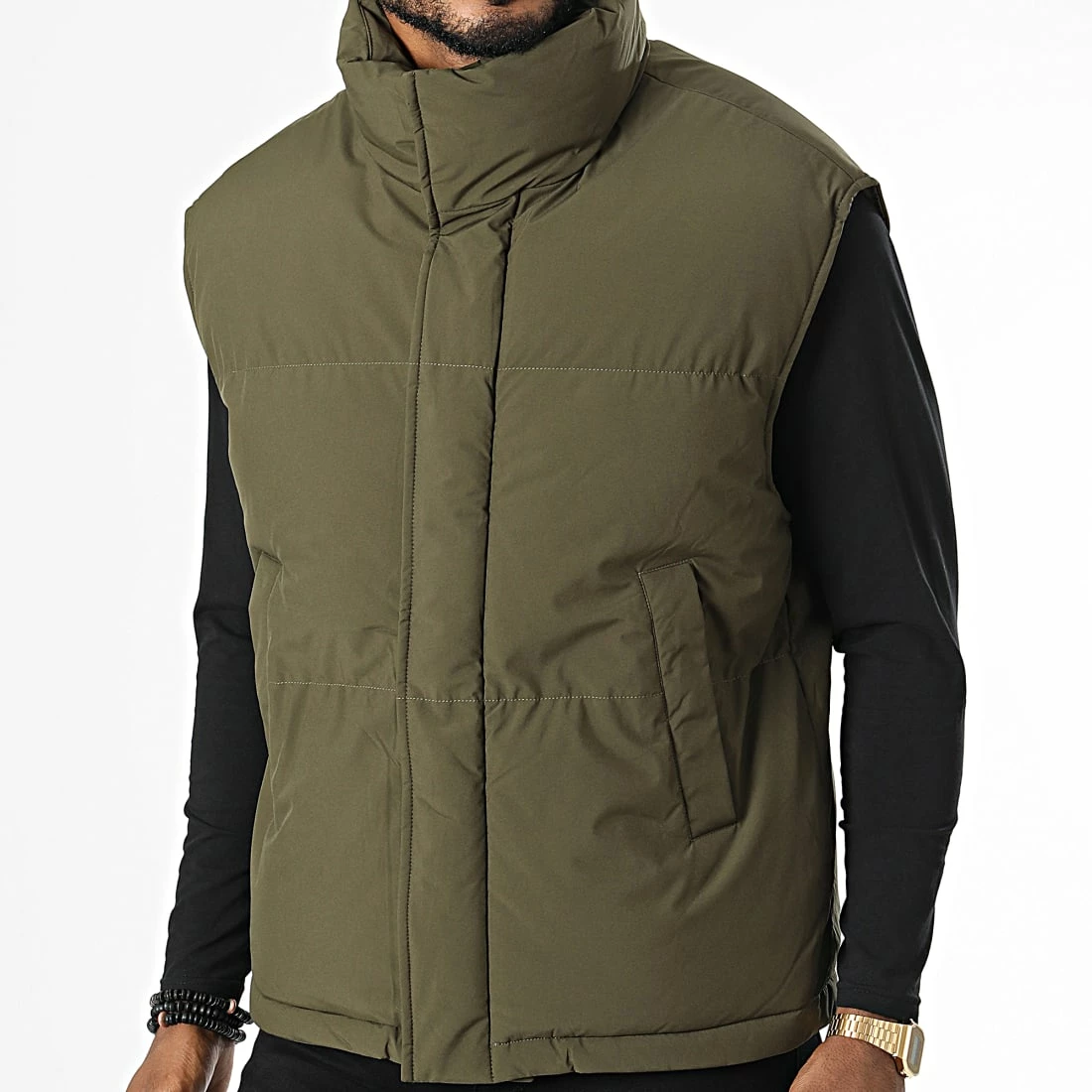 Top 10 ✔️ Doudoune Sans Manches AB6692 Vert Kaki de Frilivin ✨ 3 Top 10 ✔️ Doudoune Sans Manches AB6692 Vert Kaki de Frilivin ✨