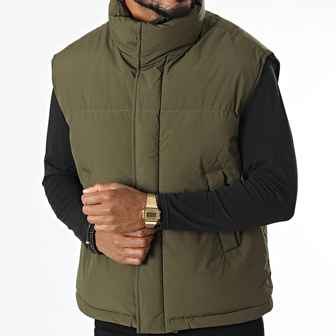 Top 10 ✔️ Doudoune Sans Manches AB6692 Vert Kaki de Frilivin ✨ 5 Top 10 ✔️ Doudoune Sans Manches AB6692 Vert Kaki de Frilivin ✨ – Image 3