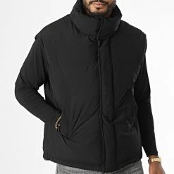 Le moins cher 🔔 Doudoune Sans Manches AB6692 Noir de Frilivin 🌟 -Promos Frilivin Magasin frilivin 337899 AB6692 1 20220916T160439 03