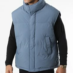 De gros 🥰 Doudoune Sans Manches AB6692 Bleu Clair de Frilivin 🤩