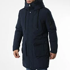 Sortie ⭐ Parka Capuche AB6710 Bleu Marine de Frilivin 🤩 -Promos Frilivin Magasin frilivin 337902 AB6710 3 20220920T153014 03