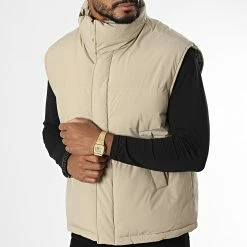 Sortie 🔥 Doudoune Sans Manches AB6692 Beige de Frilivin 👏 -Promos Frilivin Magasin frilivin 337903 AB6692 5 20220916T160040 03