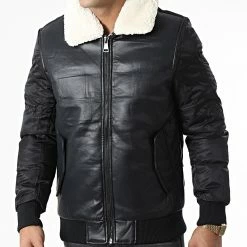 Bon marché 🌟 Veste Col Fourrure AB6715 Noir de Frilivin ⌛ -Promos Frilivin Magasin frilivin 337905 AB6715 5 20220920T152727 03