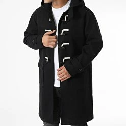 Coupon 💯 Manteau Capuche FSX2098B Noir de Frilivin 👏