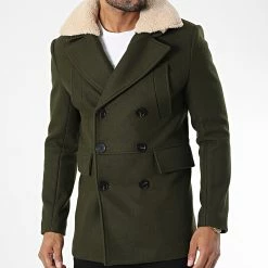 Vente flash 🔥 Veste Col Mouton FSX2081B Vert Kaki de Frilivin 🎉 -Promos Frilivin Magasin frilivin 337955 FSX2081B 2 20220926T150502 03