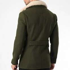 Vente flash 🔥 Veste Col Mouton FSX2081B Vert Kaki de Frilivin 🎉 -Promos Frilivin Magasin frilivin 337955 FSX2081B 2 20220926T150503 04