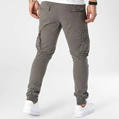 Tout neuf ❤️ Pantalon Cargo P2716 Gris de Frilivin 🎉 -Promos Frilivin Magasin frilivin 337957 P2716 STONE 20220929T152823 04