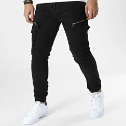 Bon marché 🧨 Pantalon Cargo P8737 Noir de Frilivin 🔔