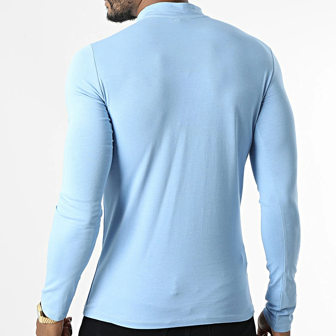 Le moins cher 😍 Tee 👚 Shirt Manches Longues 5811 Bleu Ciel de Frilivin 🧨 6 Le moins cher 😍 Tee 👚 Shirt Manches Longues 5811 Bleu Ciel de Frilivin 🧨 – Image 4