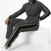 Offres ✔️ Ensemble Veste Zippée Et Pantalon Jogging A Bandes BM1680 Noir de Frilivin 😍 -Promos Frilivin Magasin frilivin 339965 BM1680 37 20220929T155448 01