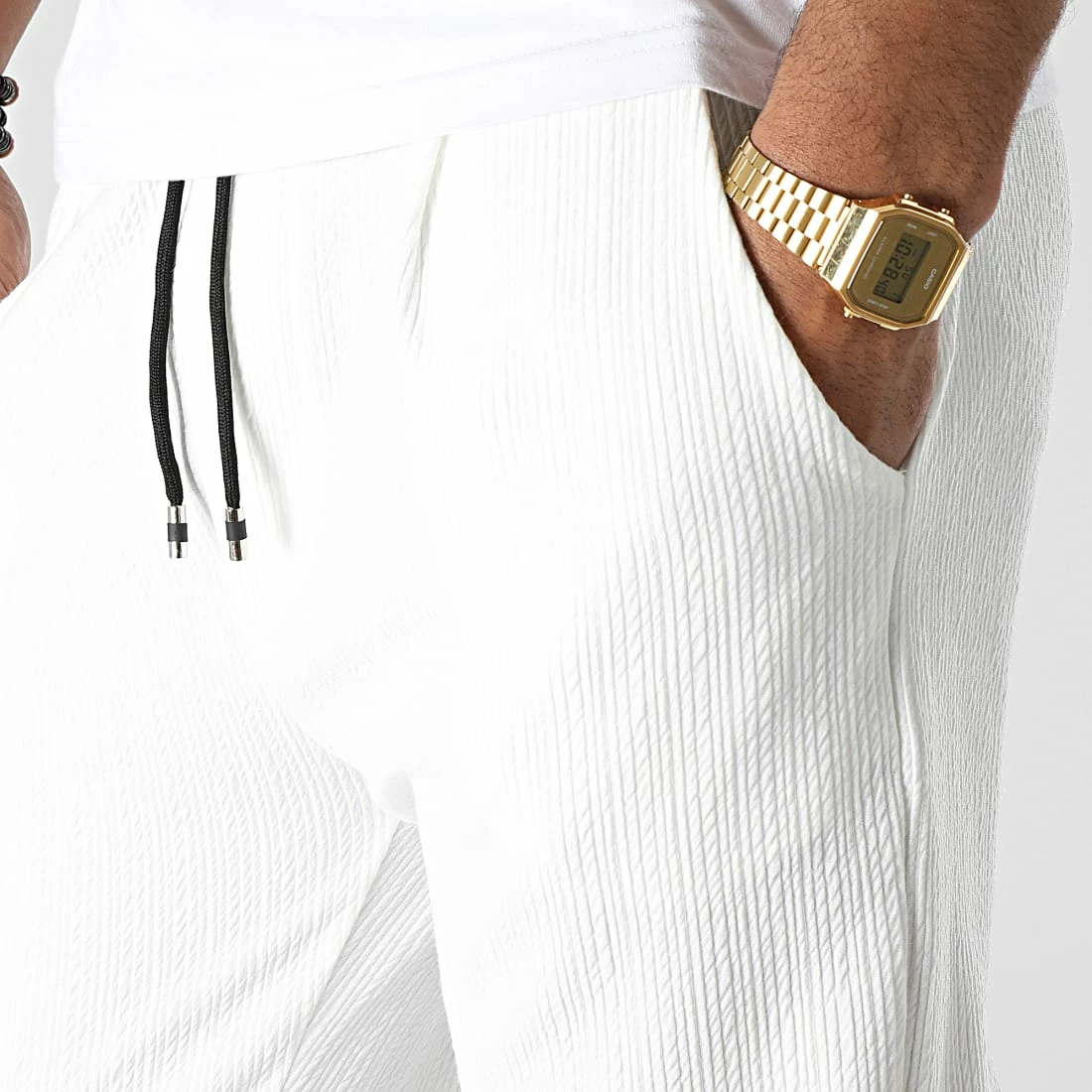 Top 10 🧨 Pantalon Jogging A Rayures 7347 Blanc de Frilivin ❤️ 4 Top 10 🧨 Pantalon Jogging A Rayures 7347 Blanc de Frilivin ❤️ – Image 2