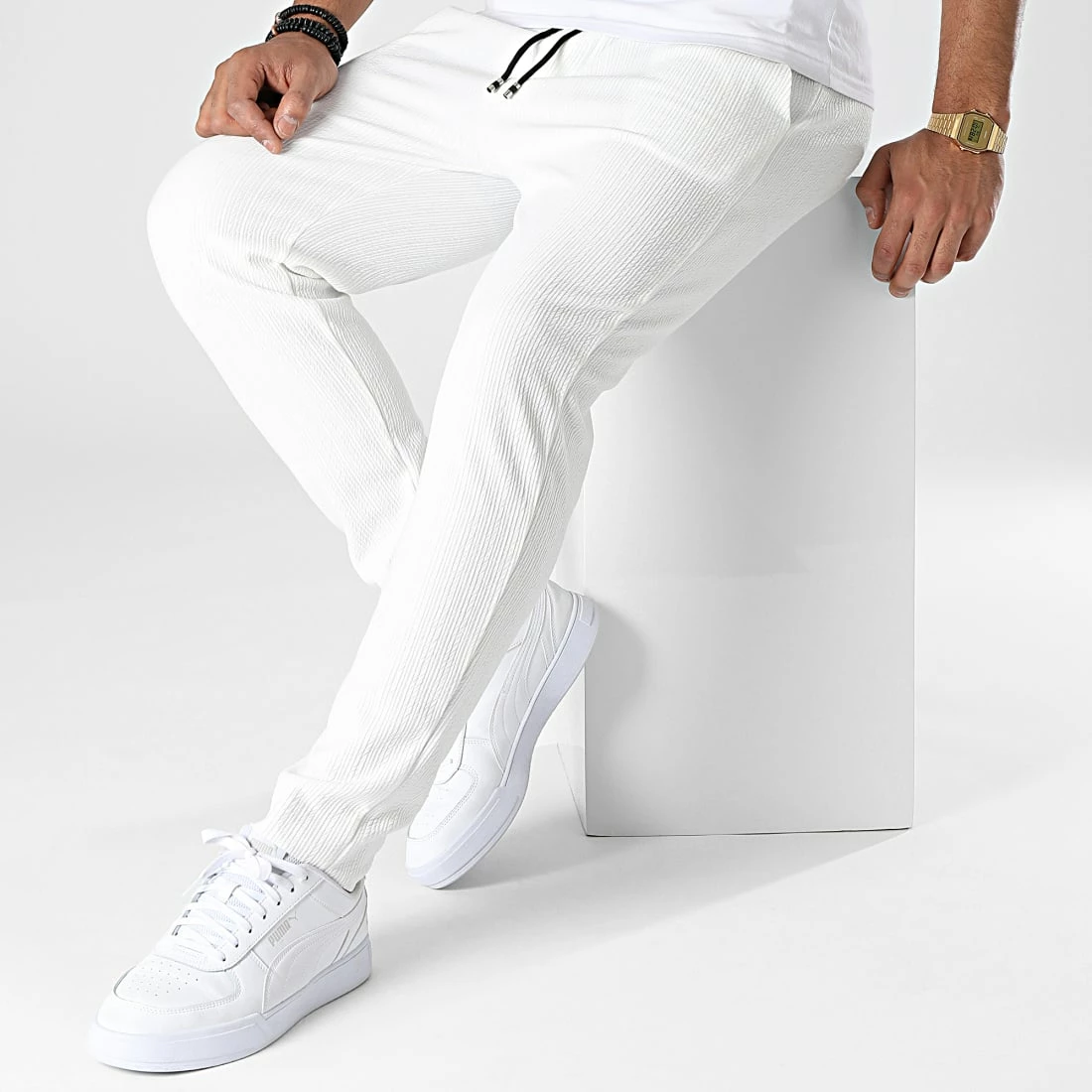 Top 10 🧨 Pantalon Jogging A Rayures 7347 Blanc de Frilivin ❤️ 5 Top 10 🧨 Pantalon Jogging A Rayures 7347 Blanc de Frilivin ❤️ – Image 3