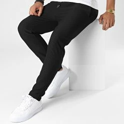 Meilleure vente 😍 Pantalon Jogging A Rayures 7347 Noir de Frilivin 🎁 -Promos Frilivin Magasin frilivin 339968 7347 BLACK 20220928T161108 03