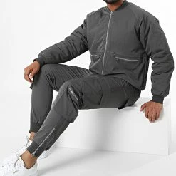 Grosses soldes ✨ Ensemble Cargo BM1686 Gris Anthracite de Frilivin ✨