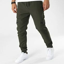 De gros 🧨 Pantalon Cargo FD81F78 Vert Kaki de Frilivin 🎉