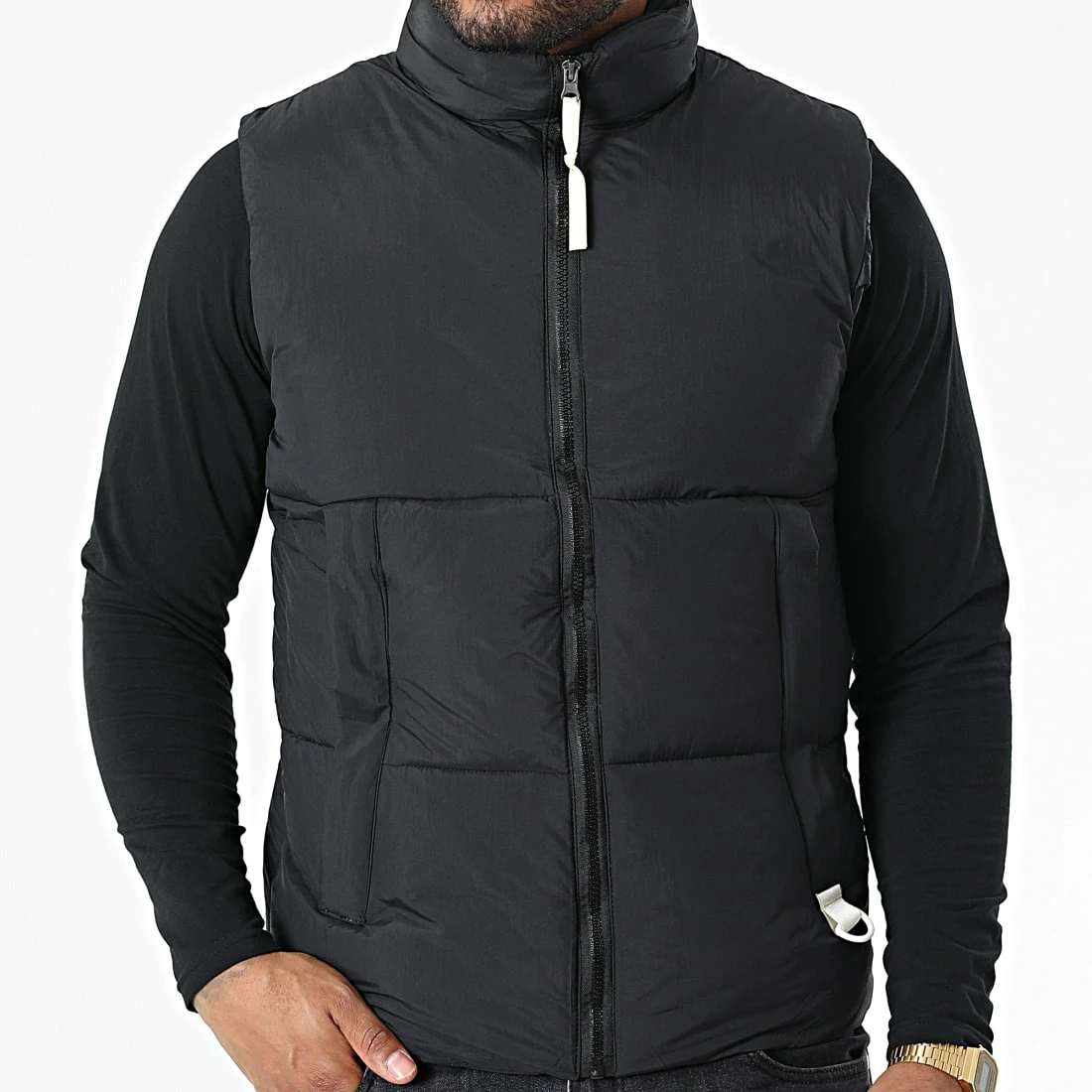 De gros 🛒 Doudoune Sans Manches JK22070 Noir de Frilivin 😉 5 De gros 🛒 Doudoune Sans Manches JK22070 Noir de Frilivin 😉 – Image 3