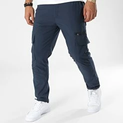 Offres ⭐ Pantalon Cargo FD81G79 Bleu Marine de Frilivin 🎉