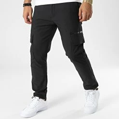 Coupon ⌛ Pantalon Cargo FD81G79 Noir de Frilivin ✔️